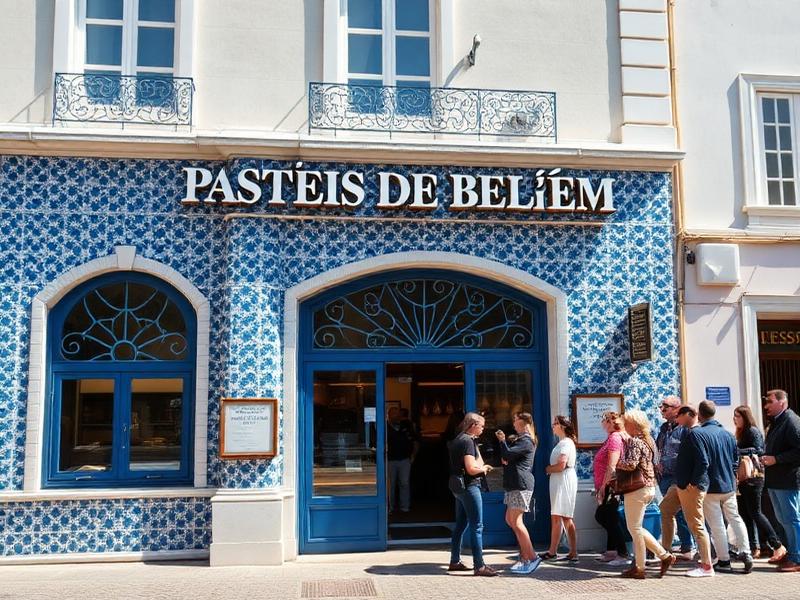 Exterior of the famous Pastéis de Belém bakery